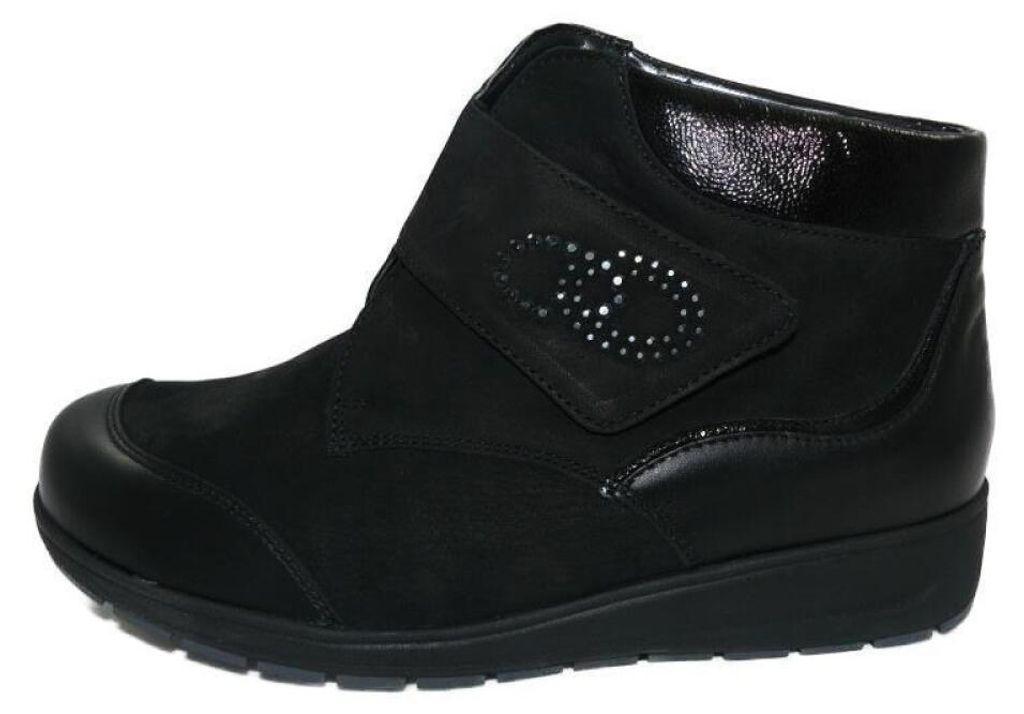 Waldläufer Mimi Damenstiefel Klett schwarz Weite M Produktbild 