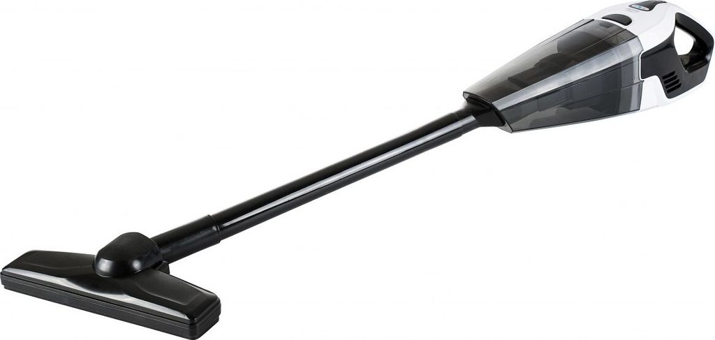 A cordless stick vacuum cleaner is shown against a white background.