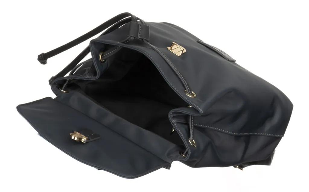 Sac à dos Sansibar anthracite bleu gris avec compartiments pratiques
