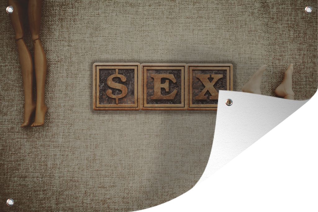 MuchoWow 60x40 cm Outdoor-Poster Gartendeko Sichtschutz Garten Poster für den Garten Sex und nackte Beine