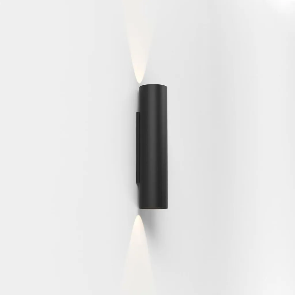 Applique Murale LED pour Couloir et Chambre Yuma 300 Noire Dimmable
