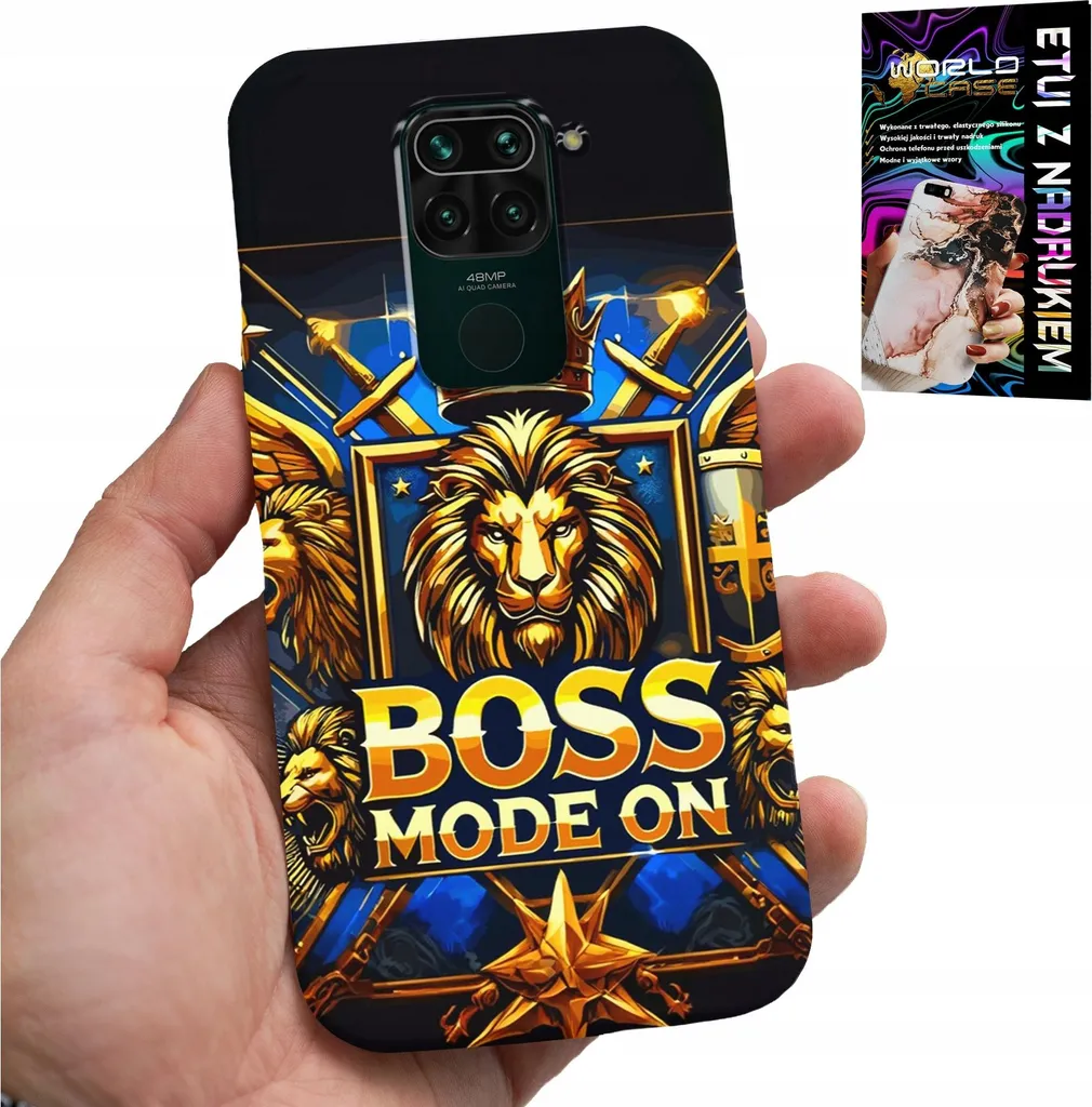 Custodia Leone Boss Xiaomi Note 9 con Vetro Temperato Omaggio