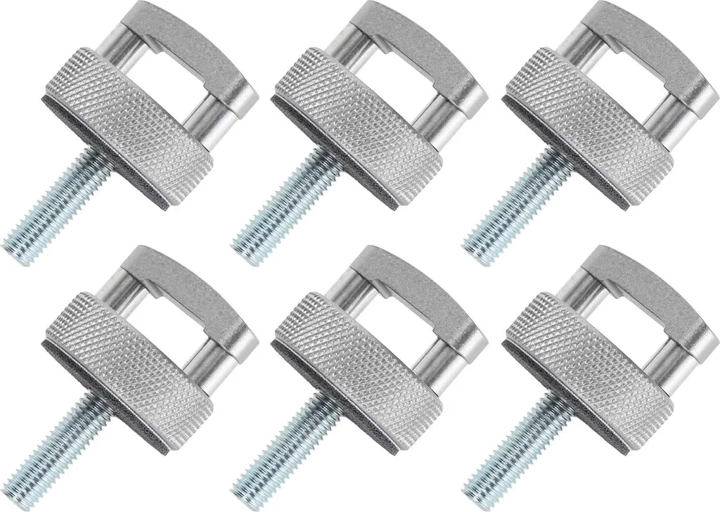 Vis de Démontage Rapide pour Toit Rigide Jeep Wrangler JK Argent x6