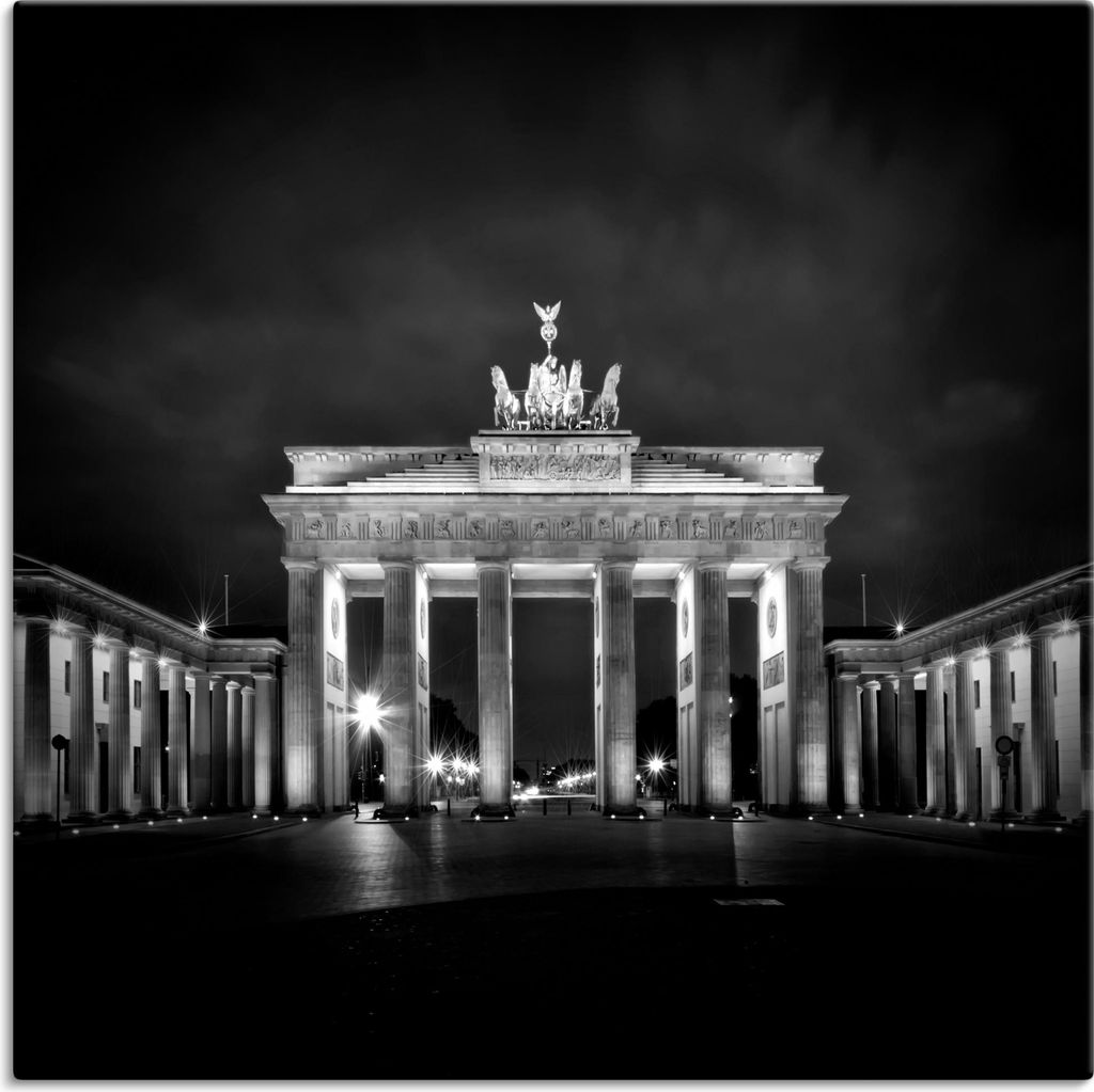 ARTland Leinwandbild Berlin Brandenburger Tor I Größe: 40x40 cm