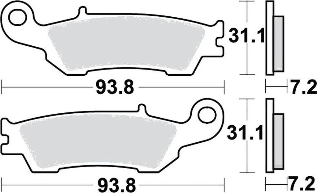Freinage Avant pour Yamaha WR 450 F 2016-2019 - Plaquettes Enduro Pamoto