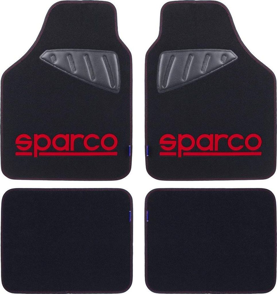 Sparco Set SPC19 komplette Universal-Automatten schwarz/rot Produktbild 