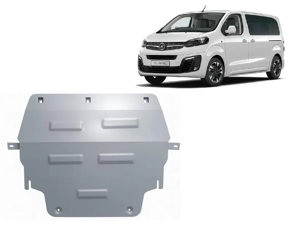 Plaque de protection moteur Opel Zafira Life pour chemins et chantiers