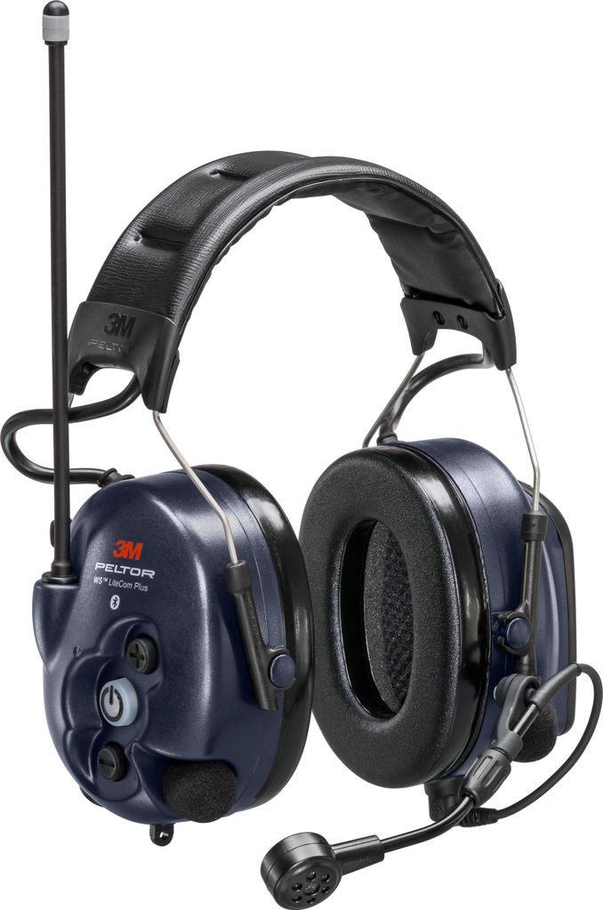 3M Peltor WS LiteCom Plus Gehörschutz mit Funk Blau mit Kopfband