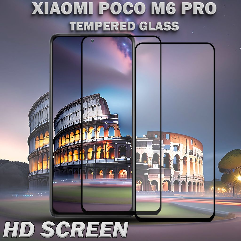 2-pak Xiaomi Poco M6 Pro - szkło hartowane 9H - wysokiej Zdjęcie produktu 2