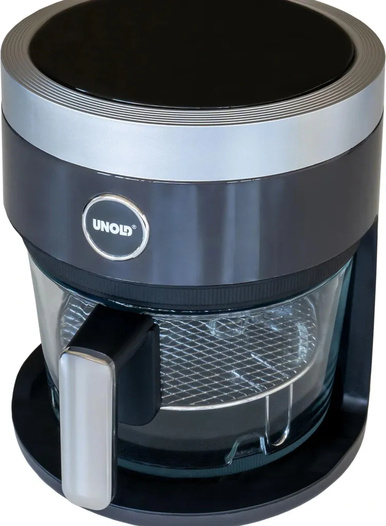 Friteuse Air Chaud 4,5L UNOLD 58695 Cuve en Verre 1200W Sans Odeur