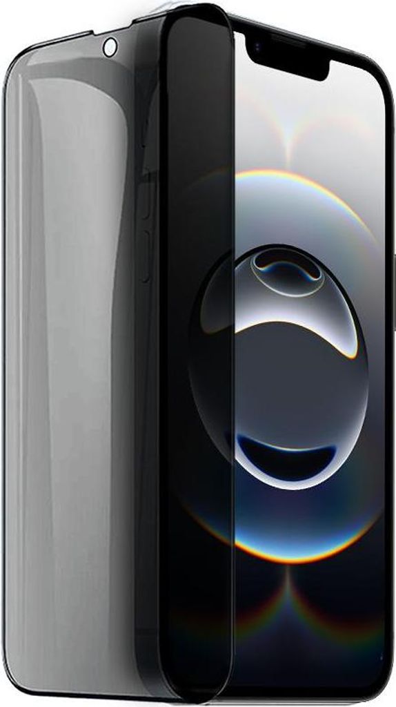 Sichtschutzglas mit schwarzem Rahmen für iPhone 16e