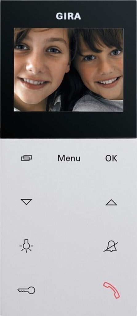 GIRA 123927 Wohnungsstation Video AP Plus System 55 Reinweiß matt (123927)