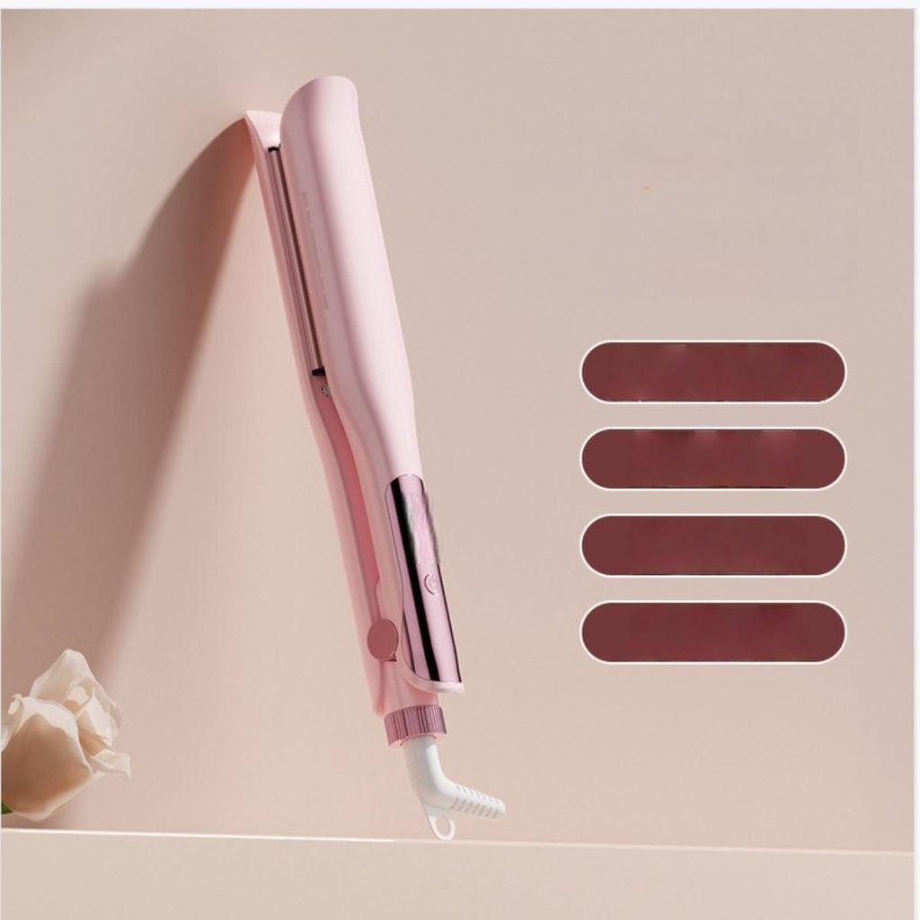 INF Ionic Haarglätter und Lockenstab elektrisch, Haarglätter und Lockenstab elektrisch, LCD Temperaturregelung, 26.5cm Rosa