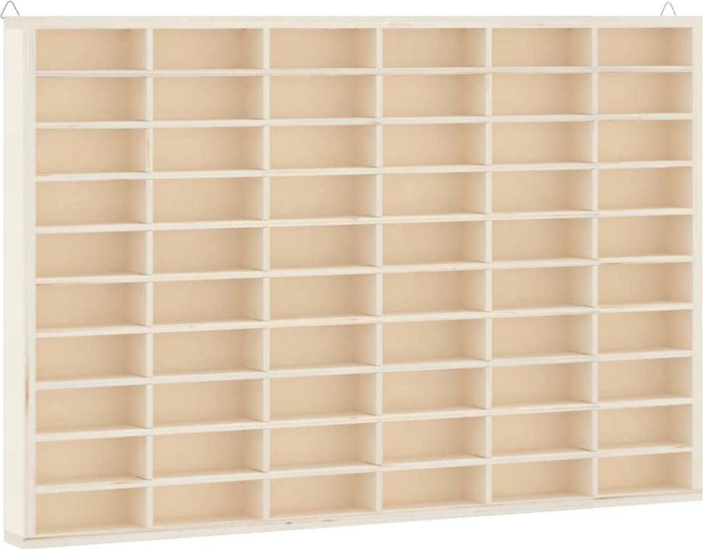 vidaXL Dřevěná sběratelská vitrína s 60 přihrádkami 60 x Obrázek produktu 