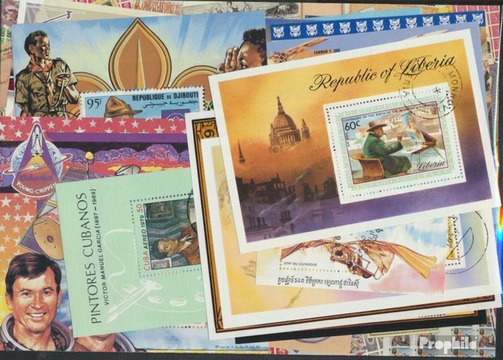 Briefmarken Motive 25 verschiedene Berühmte Personen