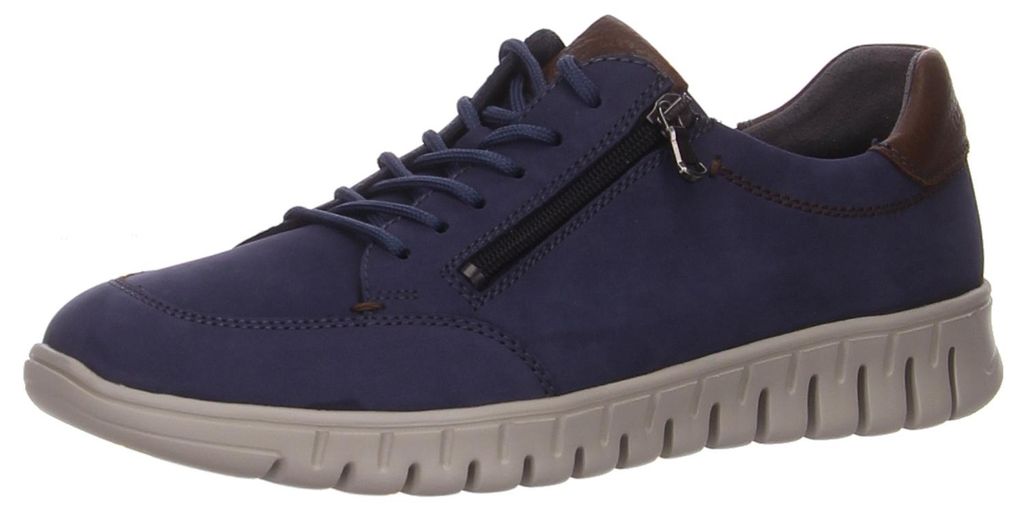 Waldläufer Schnürhalbschuhe bequem in blau, Gr. 9.5 Produktbild 