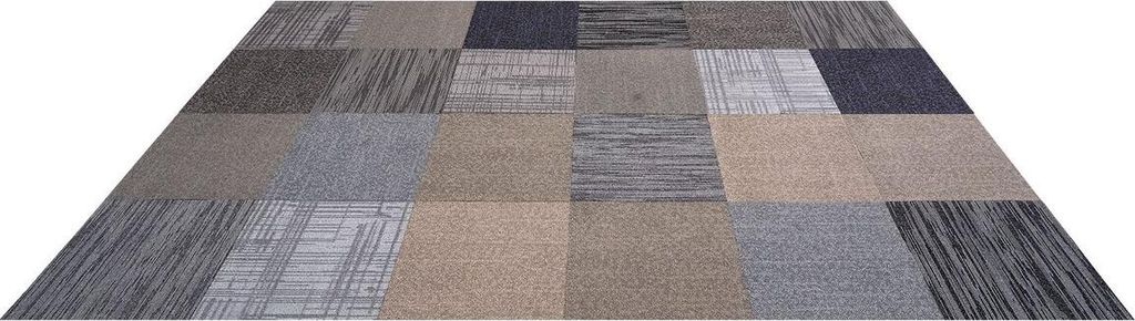 Carpet Tiles Reusable 508 x 508 mm, 24 PCS Modular Carpet Square Rug, Commercial Floor Soft Padded for Seamless Cover 6.2, Easy DIY Replacement for...