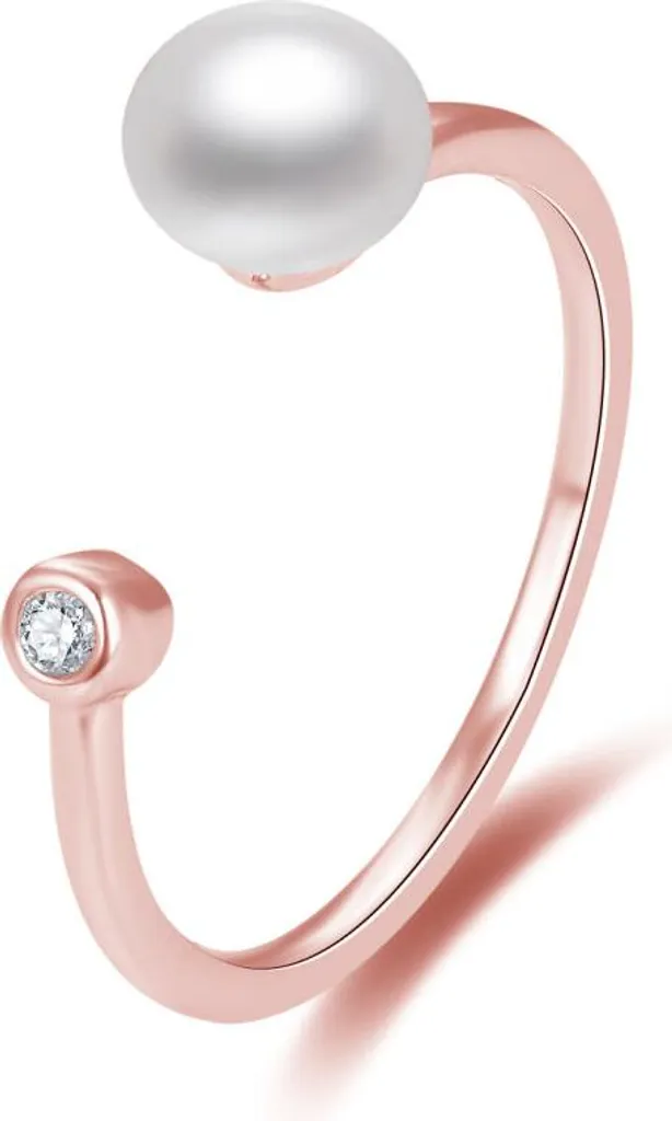 Anello AGG467-RG Bronzo Rosa e Perla Naturale | Trend Gioielli 2026