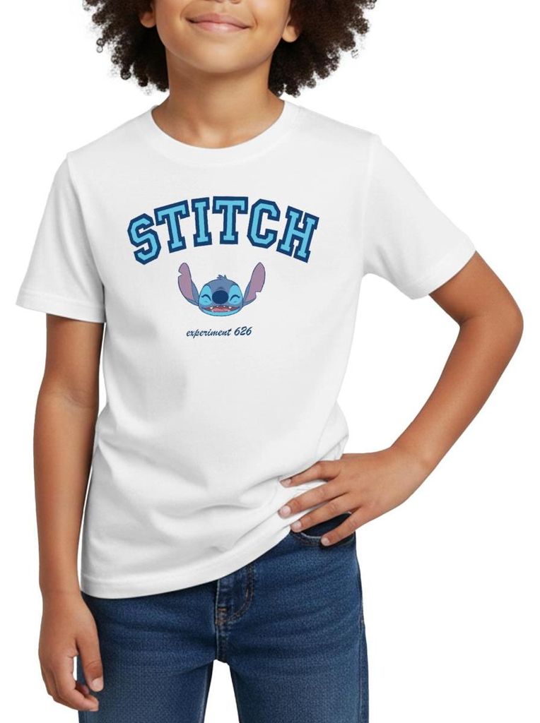 Lilo & Stitch Experiment 626 Kinder T-Shirt, 98/104 (3-4 Jahre), Weiß