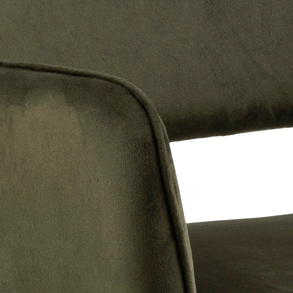 Chaise Ranja velours vert : confort lombaire et assise stable - 7