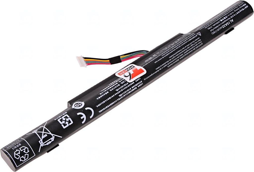 Akku T6 Power Acer Aspire E5-422, E5-522, E5-722, V3-572, TravelMate P248-M, 4zellig, 2500mAh, 37Wh
