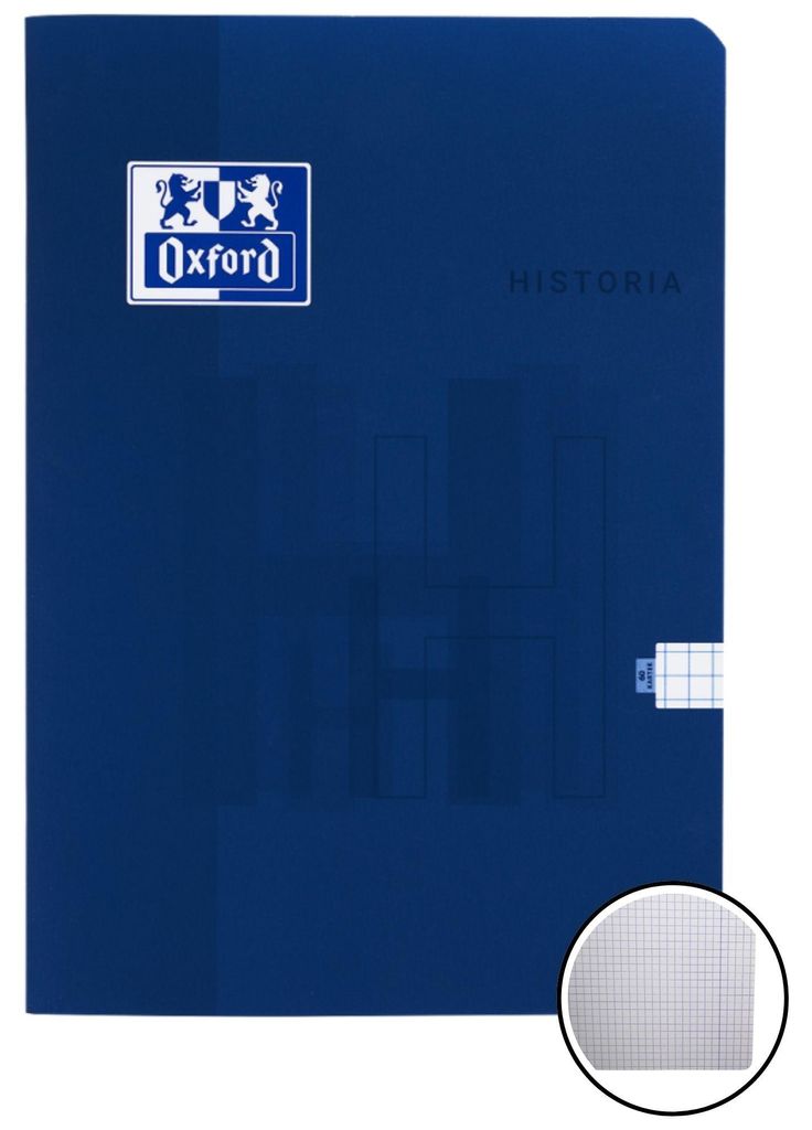 Oxford Geschichte Notizbuch A5 60k kariert