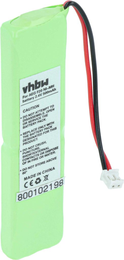 vhbw Akku kompatibel mit iDect X3, X3i schnurlos Festnetz Telefon (500 mAh, 2,4 V, NiMH)