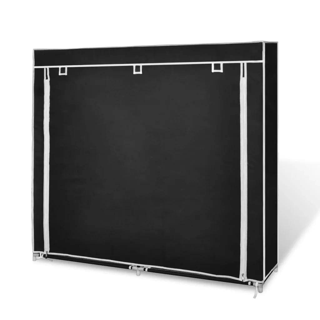 Armoire à chaussures en tissu noir 10 étagères gain de place - 11