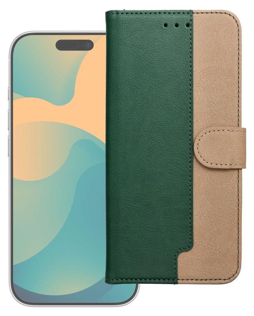 Flip case passend für Samsung S26 ULTRA Split Book green gold