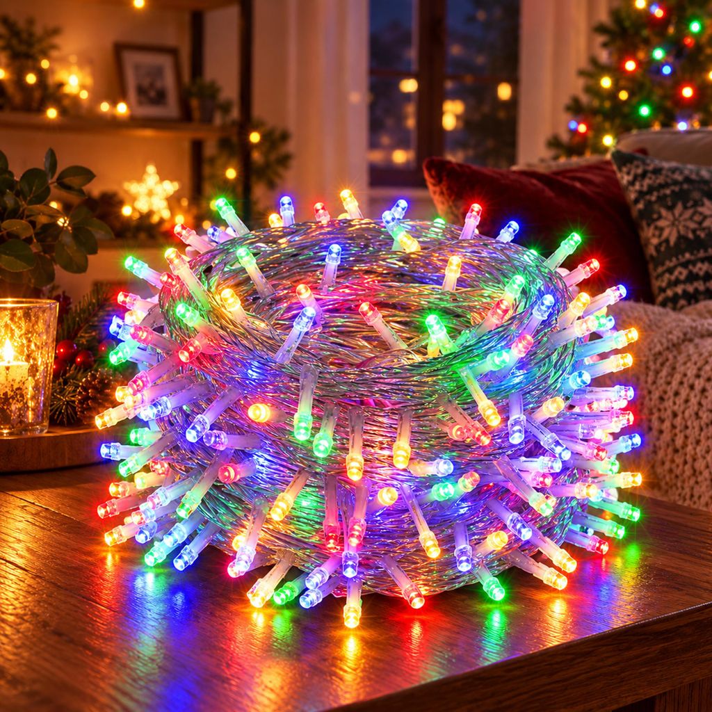 100M 800LEDs 8 Modi Lichterkette Strom, Timer, Produktbild 