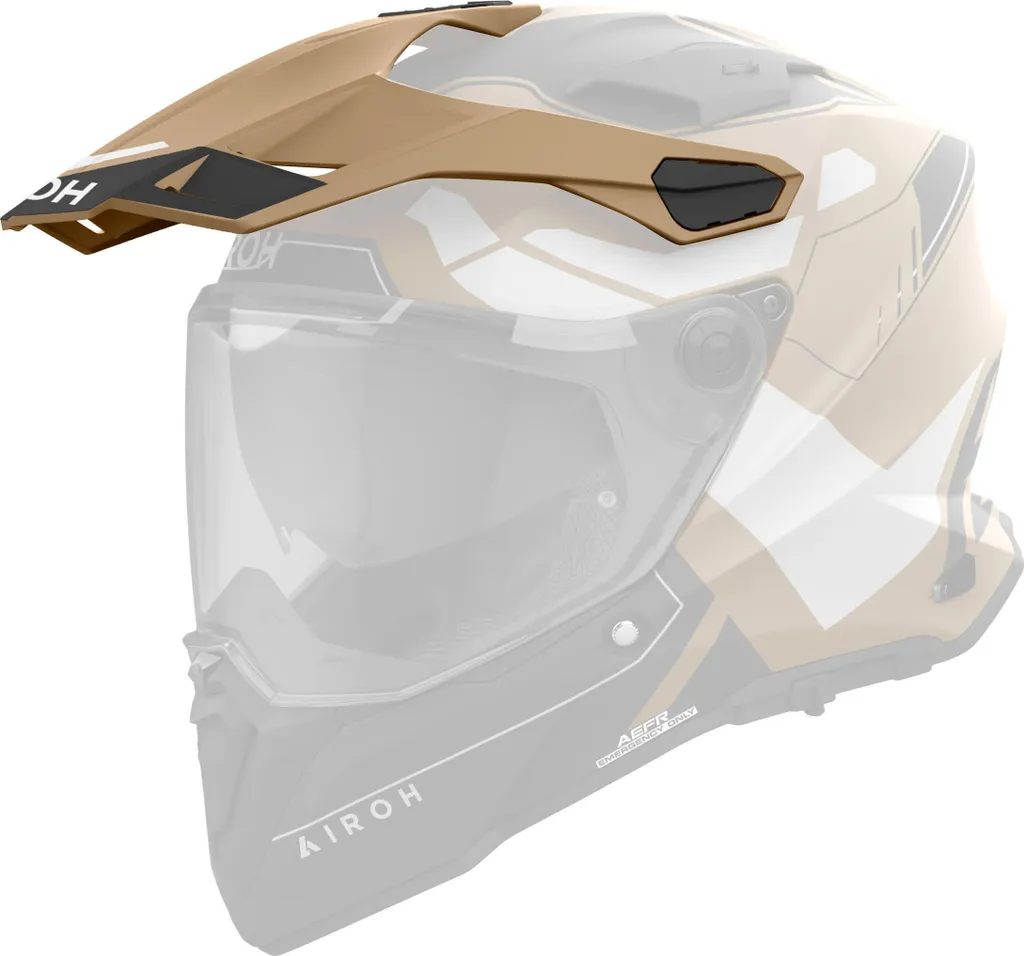 Écran de Casque Airoh Commander 2 Reveal : Coloris Noir Sable Résistant