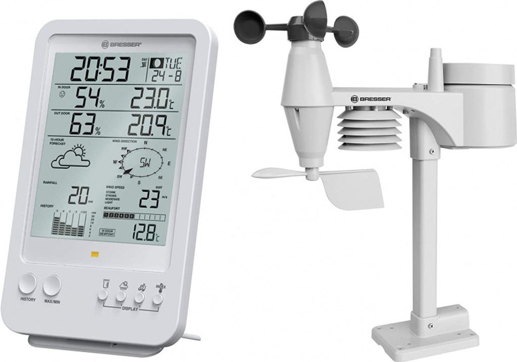 wetterstation Center 5-in-119 cm weiß 2-teilig Produktbild 
