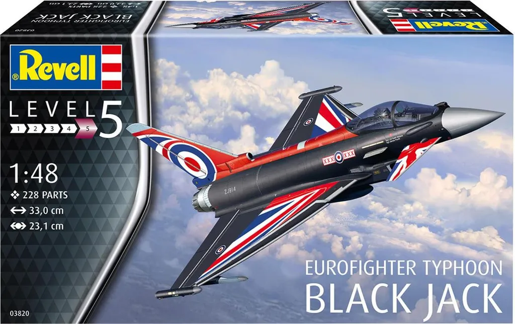 Maquette Eurofighter Typhoon Black Jack Revell 1/48 pour modéliste