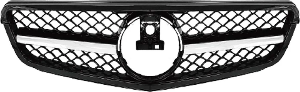 Grille de Calandre Avant Mercedes W204 2011-2014 Finition Noir et Argent