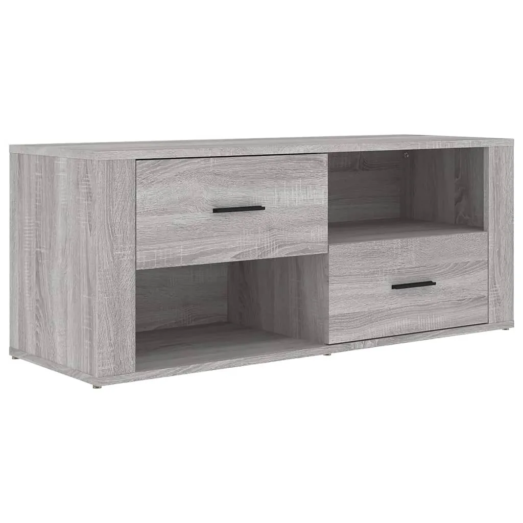 Mobile TV Grigio Sonoma 100x35x40 cm - Supporto Multimedia per Salotto