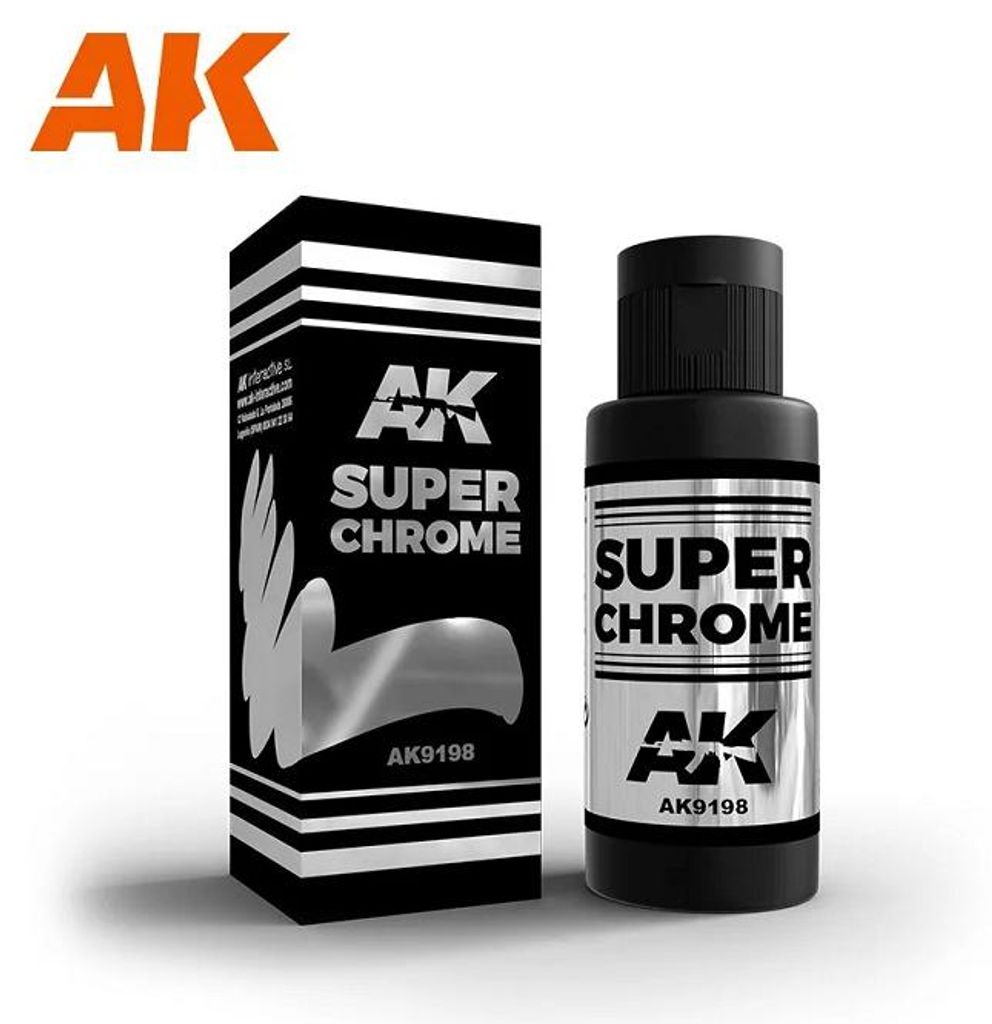 AK Interactive AK9198 - Super Chrome 60 ml - Nuovo Immagine del prodotto 