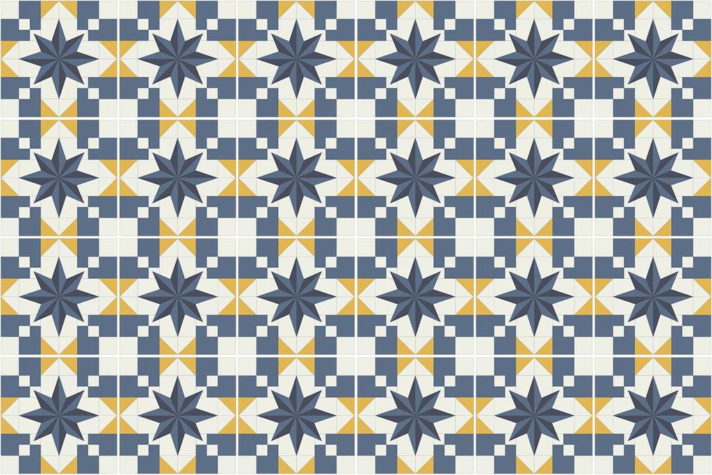 Fliesenaufkleber 20 x 20 cm – 24 Stück – Selbstklebend – Wasserfest – Pflegeleicht – Hitzebeständig – Für Küche & Bad – Geometrie...