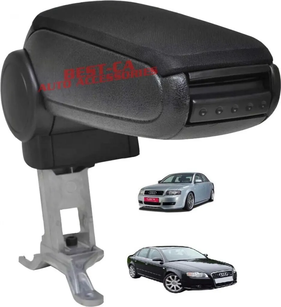 Bracciolo Audi A4 B6 B7 2001-2007 Tessuto Nero | Spedizione Immediata