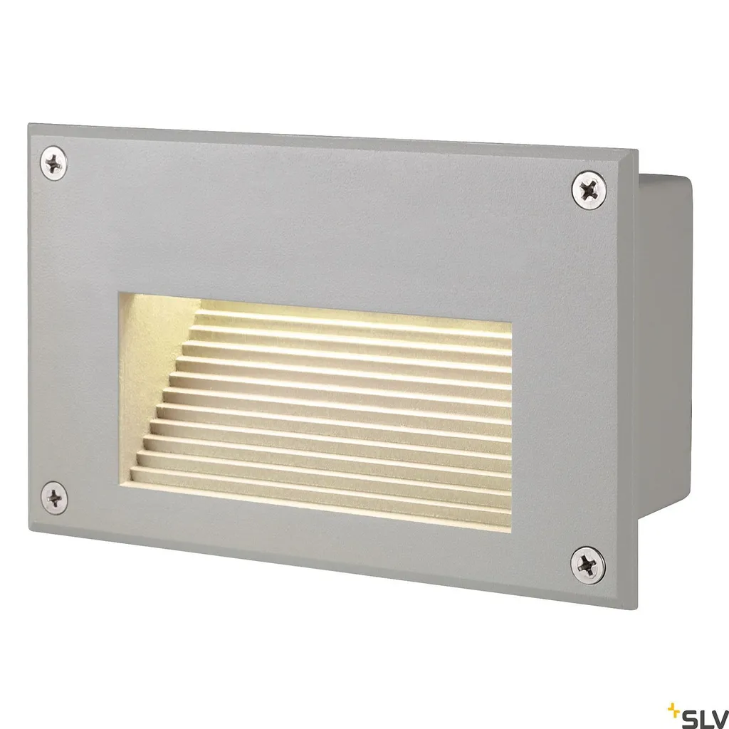 Luminaire extérieur LED 1.4W basse consommation SLV Brick Gris Argenté