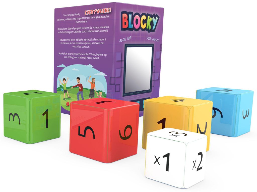 HOT Exclusive Blocky Würfelspiel - Familienspiel für Kinder und Erwachsene
