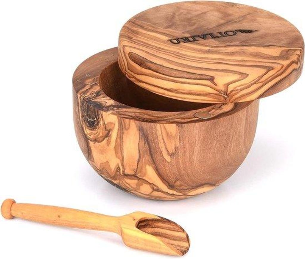 Klein Holzgewürztopf 10cm Ø magnetisch