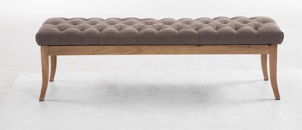 TPFLiving Sitzbank Romeo Stoff antik-hell 150 taupe