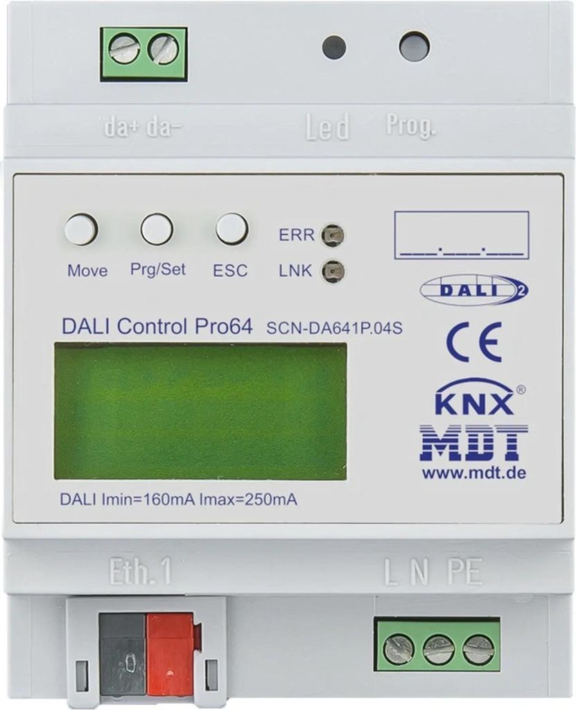MDT DaliControl IP Gateway PRO64 DALI-2 4TE REG SCN-DA641P.04S