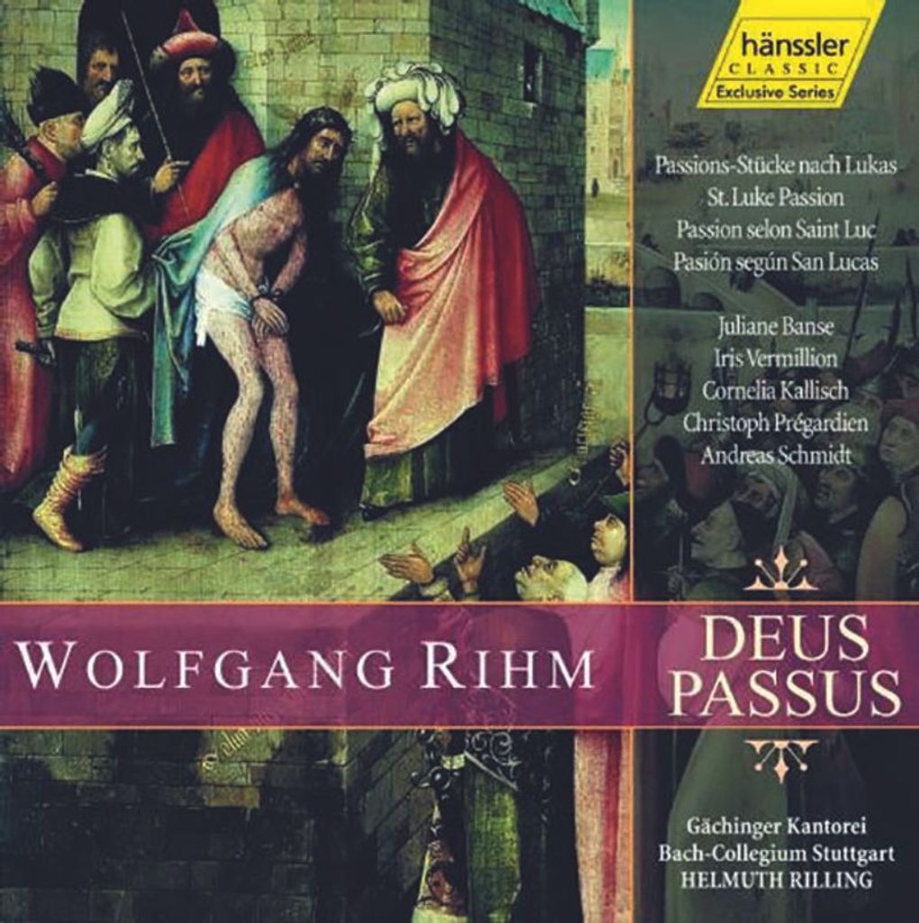 Wolfgang Rihm : Deus Passus: Fragments of a St. Luke Passion CD 2 discs (2001)