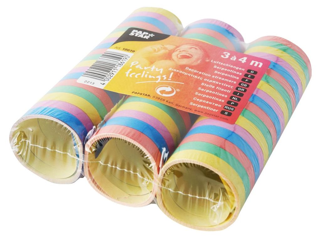 Papstar 18619, Serpentyna, Papier, Wielobarwny Zdjęcie produktu 