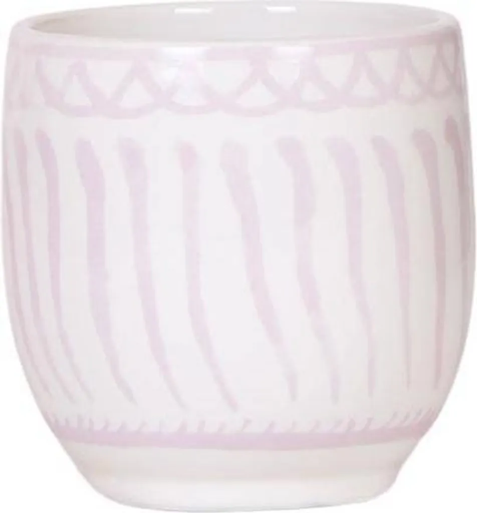 Vaso Granada Rosa 9cm in Vetroceramica Smaltata Design Mediterraneo
