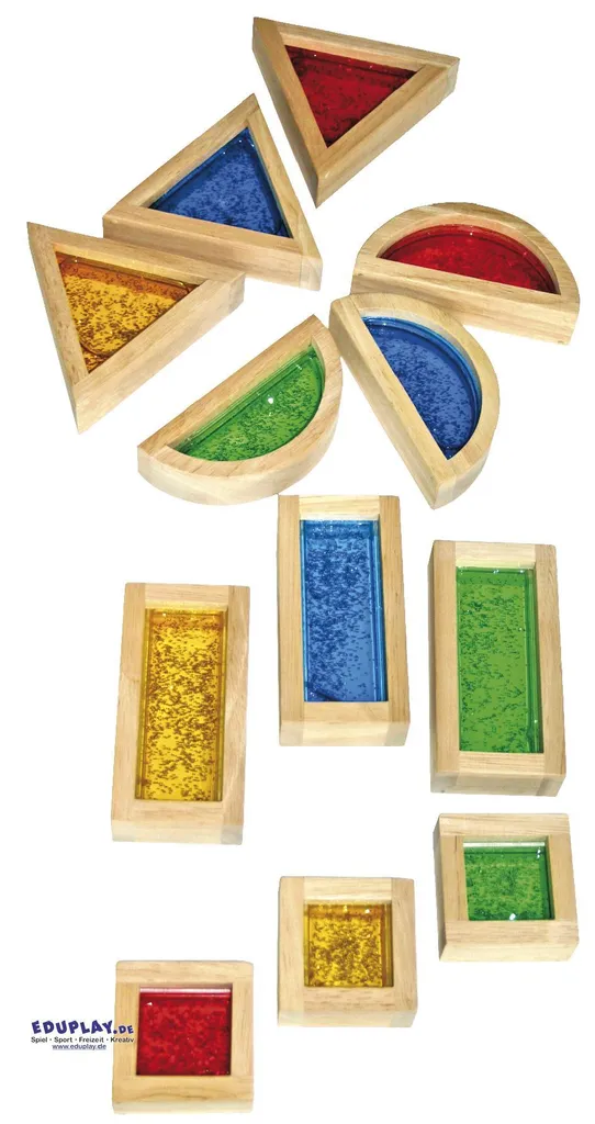 Eduplay 16 blocs à paillettes : stimulez la concentration des enfants