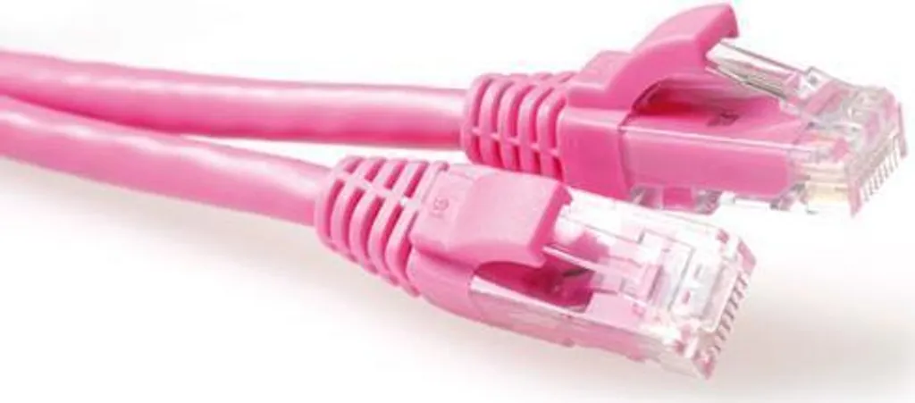 Patch Cable ACT CAT6A Rosa 20m - Gaming & Streaming 10G IB2420 - 2