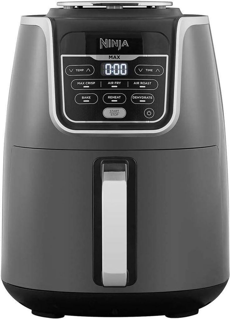 NINJA Heißluftfritteuse MAX 5in1 Airfryer Heissluftfritteuse XXL 5,2L Fritteuse 60 min Timer, 1750,00 W, Friteuse Heißluftfritteuse Fettfrei Hei...