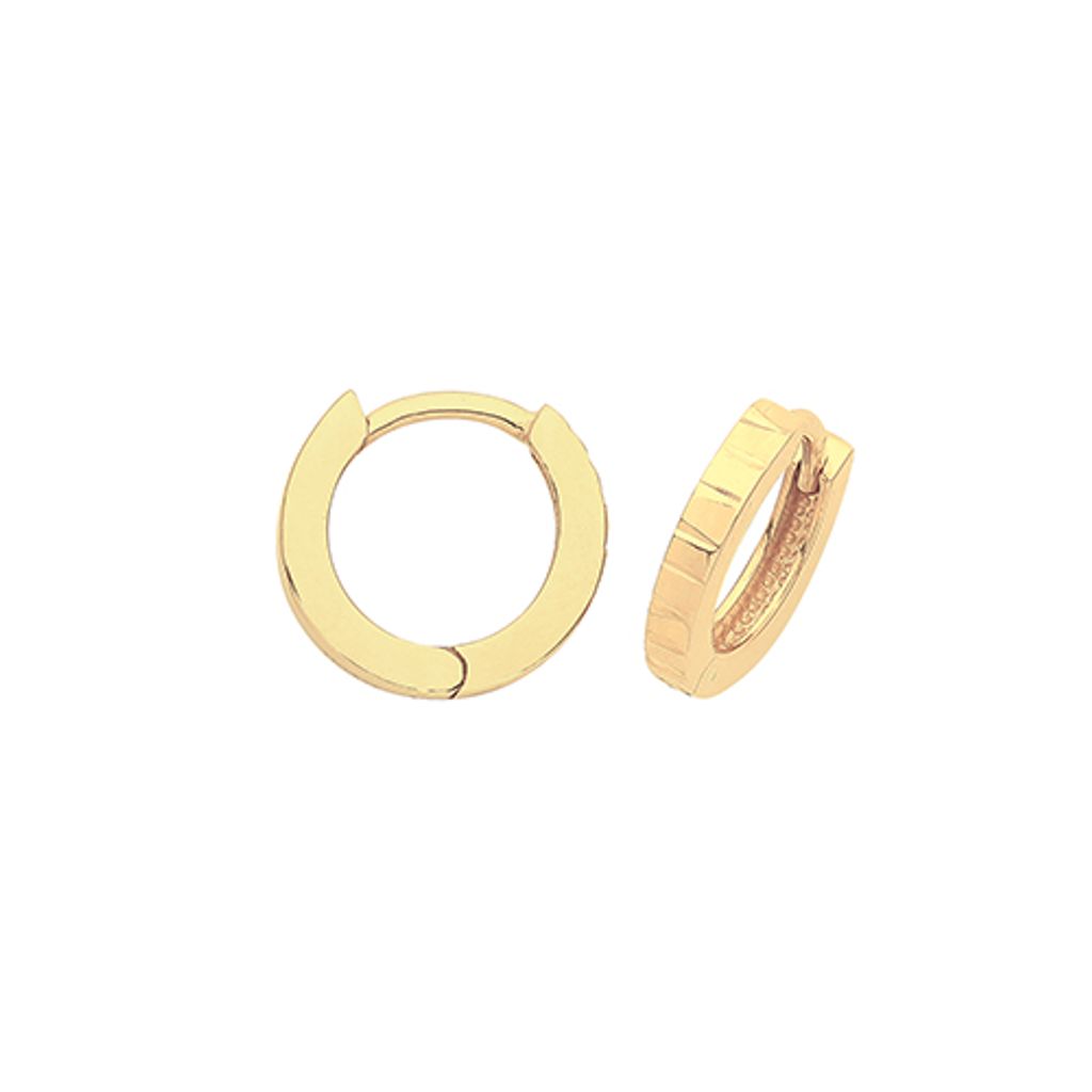 Chice 9 Karat (375) Gold Damen - Paar Creolen - 10mm*2mm; TRS37567